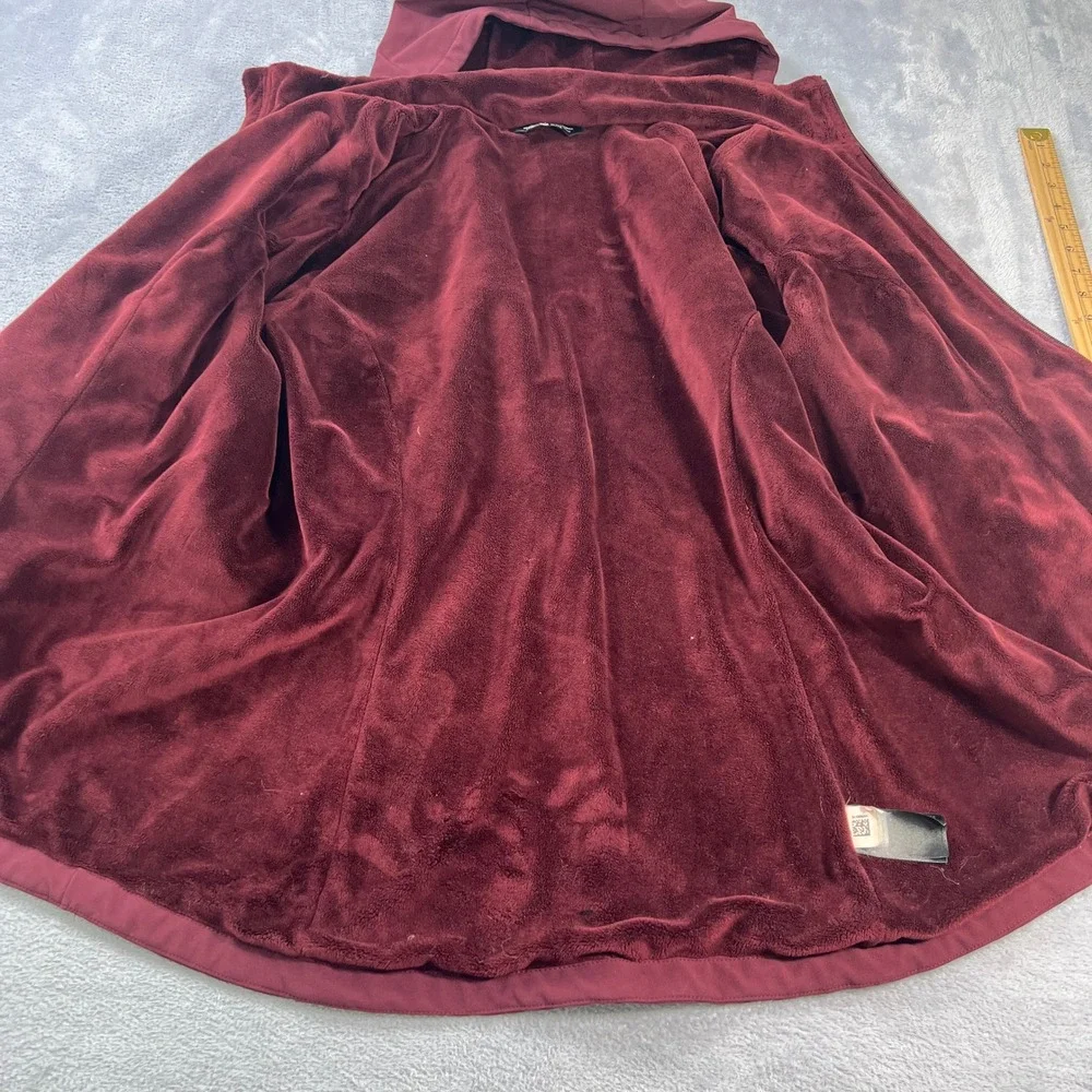 The North Face Shelbe Raschel Hooded Jacket Women's XL Burgundy Fleece Softshell - Picture 7 of 9